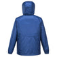 HUSKI STRATUS RAIN JACKET Waterproof Workwear Concealed Hood Windproof Packable - Cobalt - L