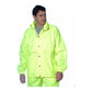 HUSKI STRATUS RAIN JACKET Waterproof Workwear Concealed Hood Windproof Packable - Yellow Fluro - 4XL