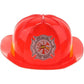 KIDS FIREMAN HAT Firemans Helmet Costume Dress Up Party Red Plastic Halloween Cap