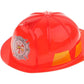 KIDS FIREMAN HAT Firemans Helmet Costume Dress Up Party Red Plastic Halloween Cap