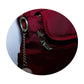 FIB Mens Crossbody Bag Shoulder Strap Satchel Travel Wallet - Burgundy