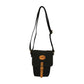 FIB Water Resistant Small Shoulder Canvas Bag w Adjustable Shoulder Strap - Black