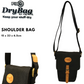 FIB Water Resistant Small Shoulder Canvas Bag w Adjustable Shoulder Strap - Black