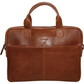 Futura Mens Slimline Laptop Bag Satchel Handbag Handles College - Brown