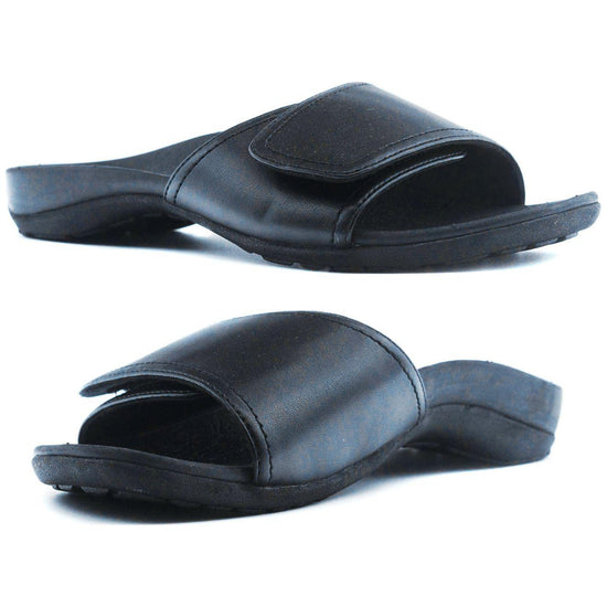 Axign Orthotic Slides Slip On Thongs Slippers Flip Flops - Black - EUR 36 (Mens UK3/Ladies US5)