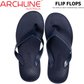 ARCHLINE Flip Flops Orthotic Thongs Arch Support Shoes Footwear - Navy - EUR 38