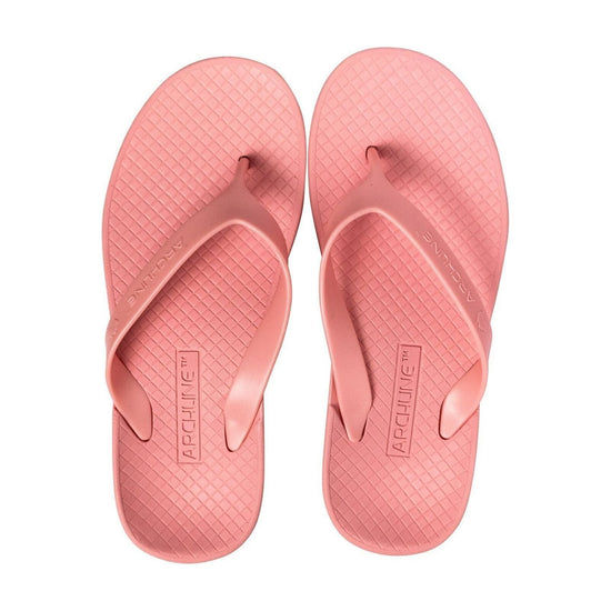 ARCHLINE Orthotic Thongs Arch Support Shoes Flip Flops - Pastel Pink - EUR 35