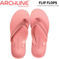 ARCHLINE Orthotic Thongs Arch Support Shoes Flip Flops - Pastel Pink - EUR 35