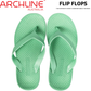 ARCHLINE Orthotic Thongs Arch Support Shoes Footwear Flip Flops - Dew Green - EUR 42