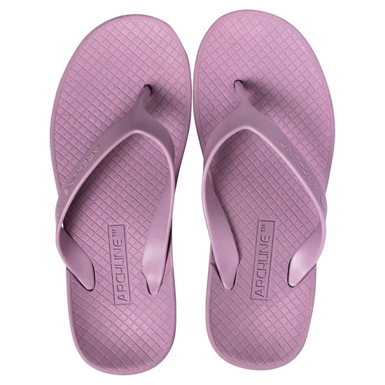 ARCHLINE Orthotic Flip Flops Thongs Arch Support Shoes Footwear - Lilac Purple - EUR 36