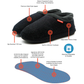 ARCHLINE Orthotic Slippers CLOSED Arch Scuffs Orthopedic Moccasins Shoes - Charcoal Marle - EUR 38