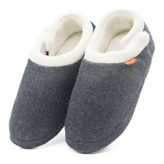 ARCHLINE Orthotic Slippers CLOSED Arch Scuffs Orthopedic Moccasins Shoes - Grey Marle - EUR 35