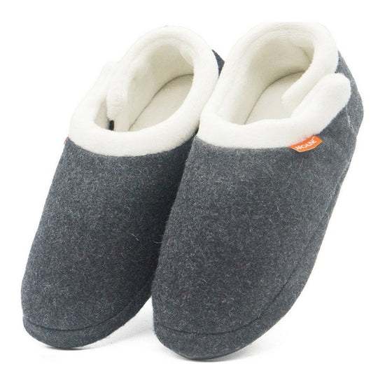 ARCHLINE Orthotic Slippers CLOSED Arch Scuffs Orthopedic Moccasins Shoes - Grey Marle - EUR 37