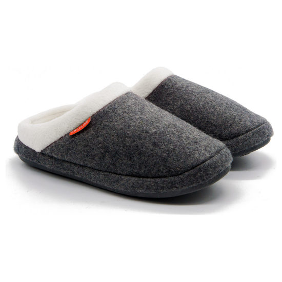 ARCHLINE Orthotic Slippers Slip On Arch Scuffs Orthopedic Moccasins - Grey Marle - EUR 35