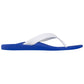 ARCHLINE Orthotic Thongs Arch Support Shoes Footwear Flip Flops Orthopedic - Blue/White - EUR 35