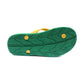 ARCHLINE Orthotic Thongs Arch Support Shoes Footwear Flip Flops Orthopedic - Green/Gold - EUR 35