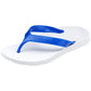 ARCHLINE Orthotic Thongs Arch Support Shoes Footwear Flip Flops Orthopedic - White/Blue - EUR 47