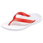 ARCHLINE Orthotic Thongs Arch Support Shoes Footwear Flip Flops Orthopedic - White/Red - EUR 35