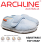 ARCHLINE Orthotic Plus Slippers Closed Scuffs Pain Relief Moccasins - Baby Blue - EU 43