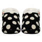 ARCHLINE Orthotic Slippers CLOSED Arch Scuffs Pain Moccasins Relief - Black/White Polka Dots - EUR 39 (Womens 8 US)