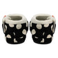 ARCHLINE Orthotic Slippers CLOSED Arch Scuffs Pain Moccasins Relief - Black/White Polka Dots - EUR 39 (Womens 8 US)