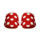 ARCHLINE Orthotic Slippers Slip On Scuffs Pain Relief Moccasins - Red Polka Dot - EUR 37 (Womens US 6)