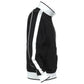 Identitee Mens Varsity Track Top Jacket Tracksuit Warm Winter Jumper Long Sleeve - Black/White - 3XL