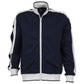 Identitee Mens Varsity Track Top Jacket Tracksuit Warm Winter Jumper Long Sleeve - Navy/White - 3XL