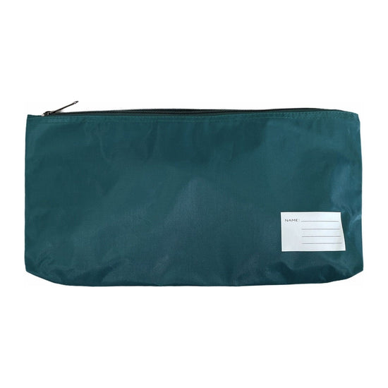 Large Capacity School Stationery Pen Pencil Case Bag - Bottle Green