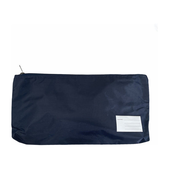 Large Capacity School Stationery Pen Pencil Case Bag - Navy