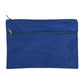 Leuts Twin Zip Jumbo Pencil Case Travel Bag Pouch Storage School Office Pen - Royal Blue