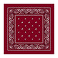 BANDANA Paisley 100% COTTON Head Wrap Durag Bandanna Summer Biker Scarf Mask - Burgundy
