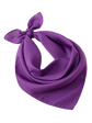 Plain Bandana 100% COTTON Head Wrap Durag Bandanna Summer Biker Scarf Mask - Purple