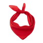 Plain Bandana 100% COTTON Head Wrap Durag Bandanna Summer Biker Scarf Mask - Red