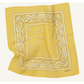 BANDANA Paisley 100% COTTON Head Wrap Durag Bandanna Summer Biker Scarf Mask - Yellow