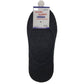 1x NO SHOW COTTON SOCKS Non Slip Heel Grip Low Cut Invisible Footlet Seamless - Charcoal - 2-8