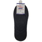 1x NO SHOW COTTON SOCKS Non Slip Heel Grip Low Cut Invisible Footlet Seamless - Charcoal - 2-8