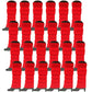 24x Womens Leg Warmers Disco Winter Knit Dance Party Crochet Legging Socks Costume - Red
