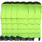 6x Womens Leg Warmers Disco Winter Knit Dance Party Crochet Legging Socks Costume - Fluro Yellow
