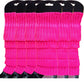 6x Womens Leg Warmers Disco Winter Knit Dance Party Crochet Legging Socks Costume - Hot Pink