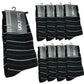 9 Pairs COTTON BUSINESS SOCKS Mens Dress Crew Plain Work Casual  BULK - Black - 6-11