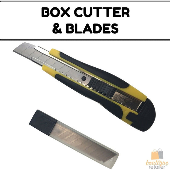 BOX CUTTER & BLADES Knife Retractable Blade Snap Off Razor 18mm Durable Opener