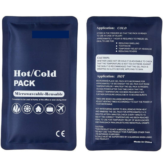 HOT COLD PACK Reusable First Aid Ice Heat Gel Packs Microwaveable Pain Relief