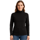 Ladies SKIVVY Womens Long Sleeve Plain Top Warm Turtleneck Cotton High Neck in Black - M