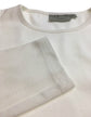Mens 100% COTTON PLAIN LONG SLEEVE TOP Basic T Shirt Tee Slim Fitted Style - White - XL