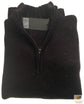 Mens Knit Jumper Pullover Sweater Knitted Casual Stretch Warm Winter  - Half Zip Burgundy 97 (KW14) - L
