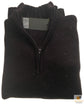 Mens Knit Jumper Pullover Sweater Knitted Casual Stretch Warm Winter  - Half Zip Burgundy 97 (KW14) - L
