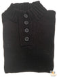 Mens Knit Jumper Pullover Sweater Knitted Casual Stretch Warm Winter  - 4 Button Mulberry 94 (KW16) - S