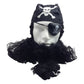 PIRATE WIG Costume Fancy Dress Caribbean with Bandana & Beard Party Eye Patch