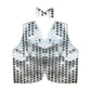 Mens SEQUIN VEST Dance Costume Party Coat Disco Accessory Sparkle Waistcoat - Silver